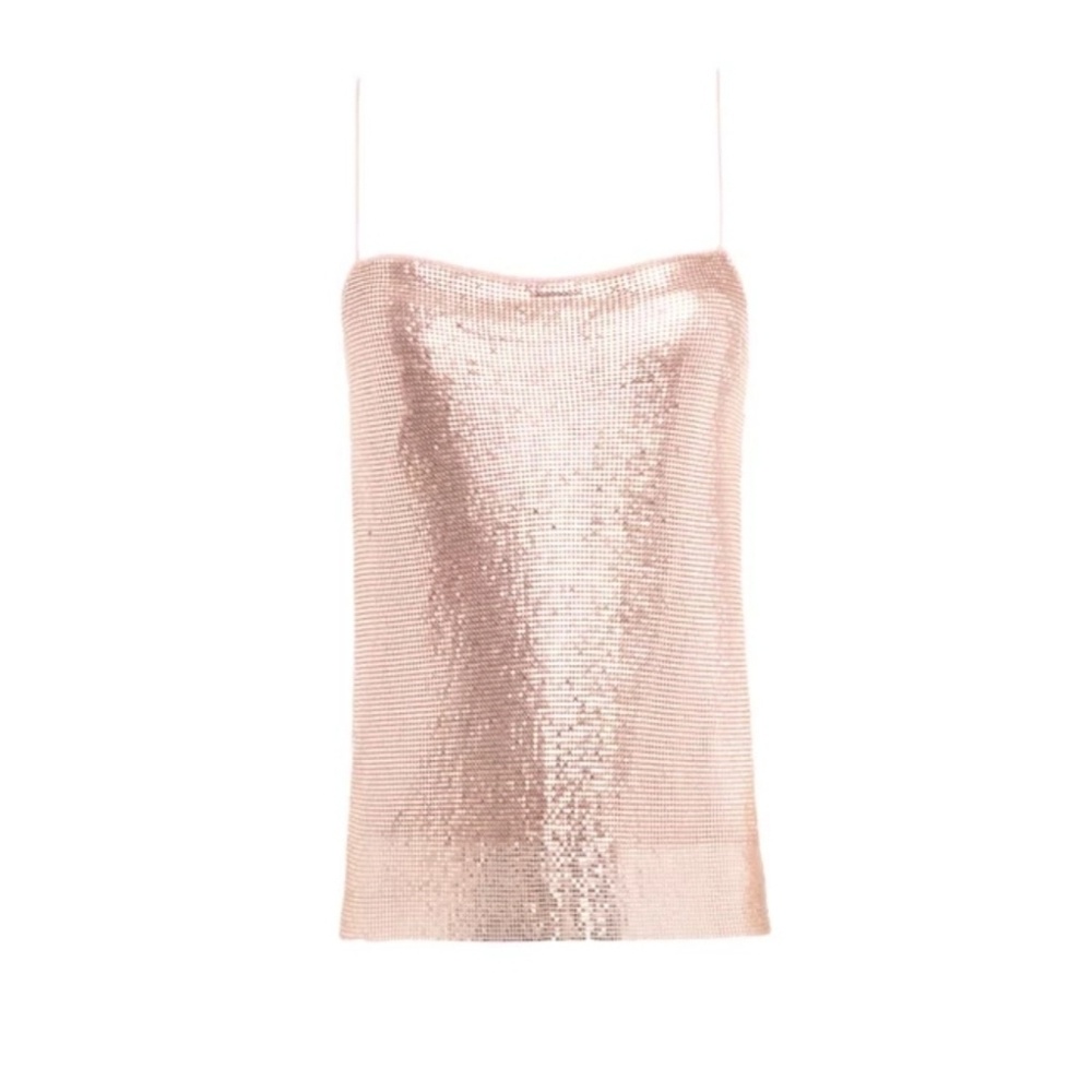 Alice and olivia harmony chain mail tank
